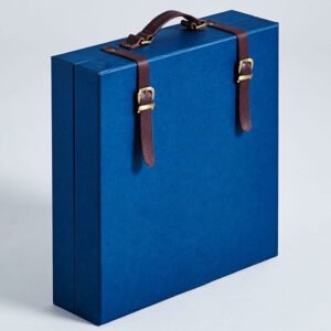 premium blue trunk gift box